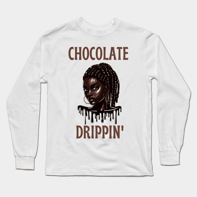 Chocolate Drippin' Long Sleeve T-Shirt by Graceful Designs